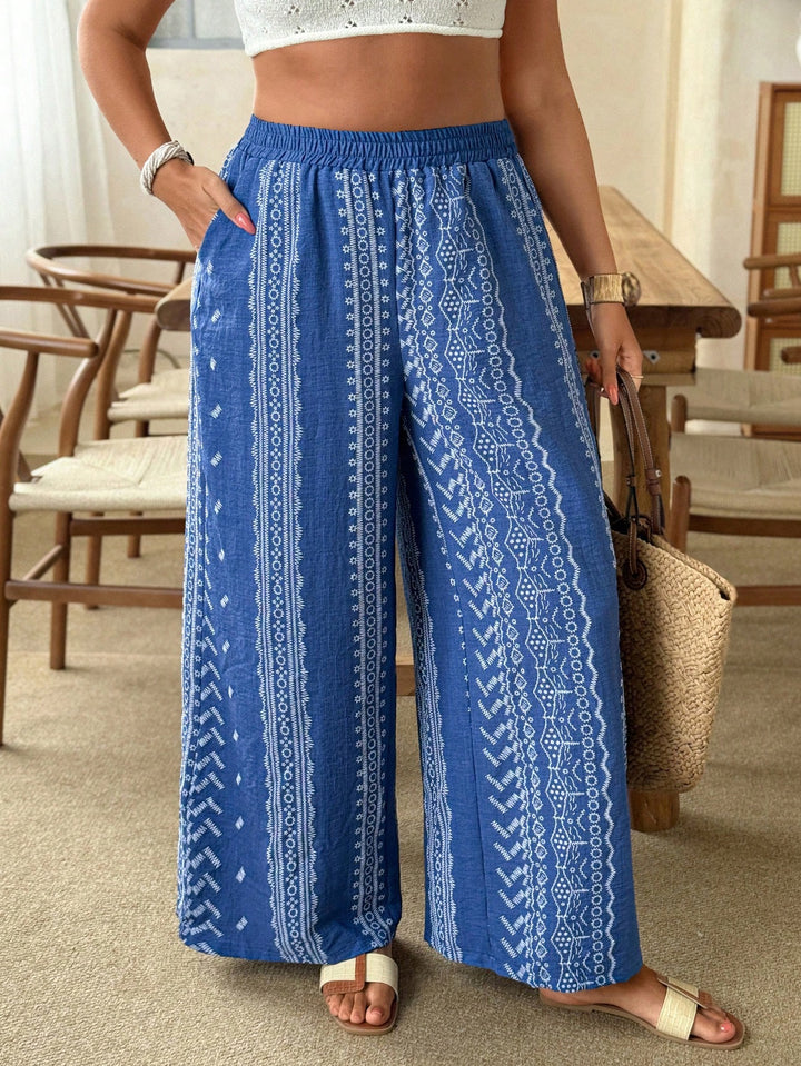 Pantaloni SHEIN, albastru