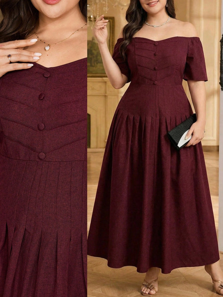 Rochie SHEIN, vișiniu