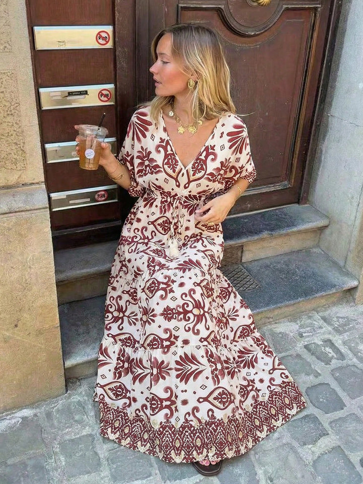 Rochie maxi SHEIN, maro