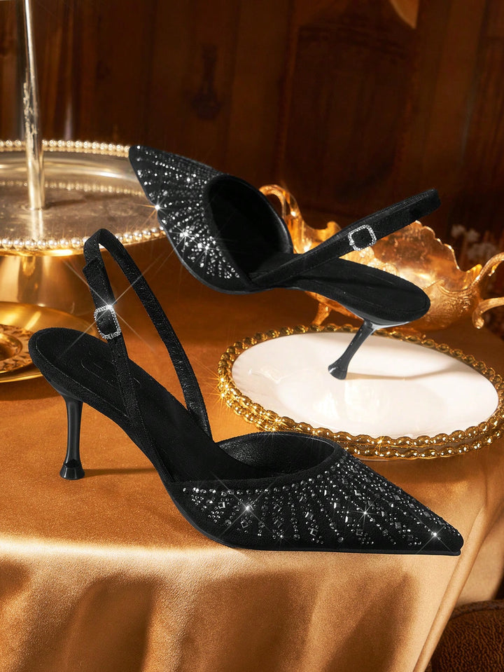 Pantofi cu toc SHEIN, negru
