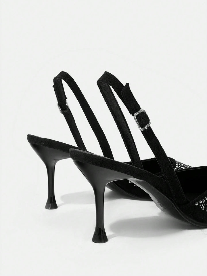 Pantofi cu toc SHEIN, negru