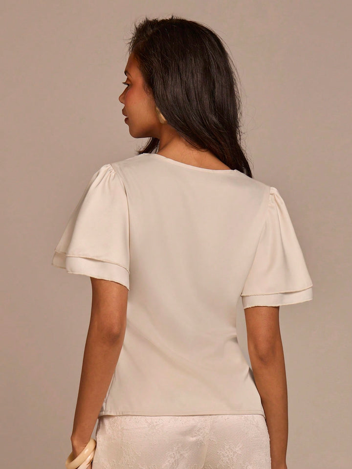 Top SHEIN, galben