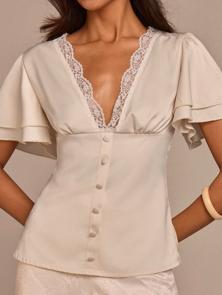 Top SHEIN, galben