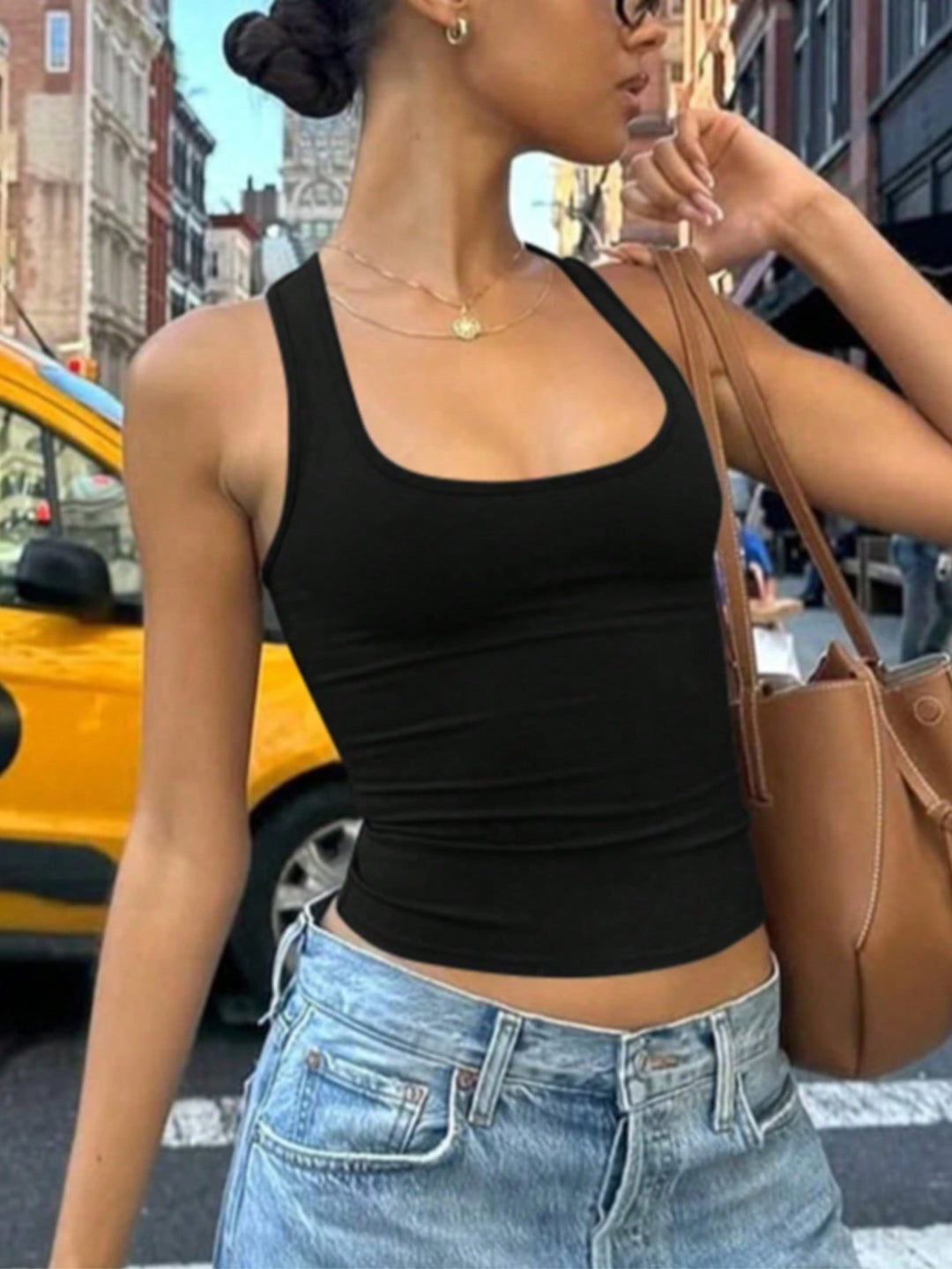 Fekete SHEIN top
