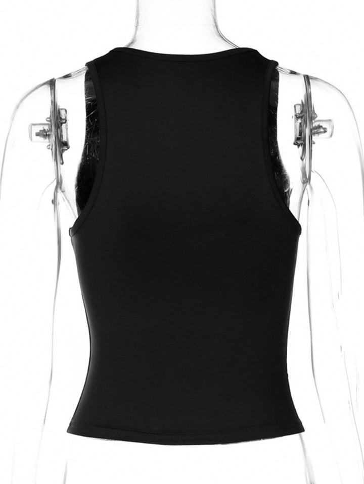 Fekete SHEIN top
