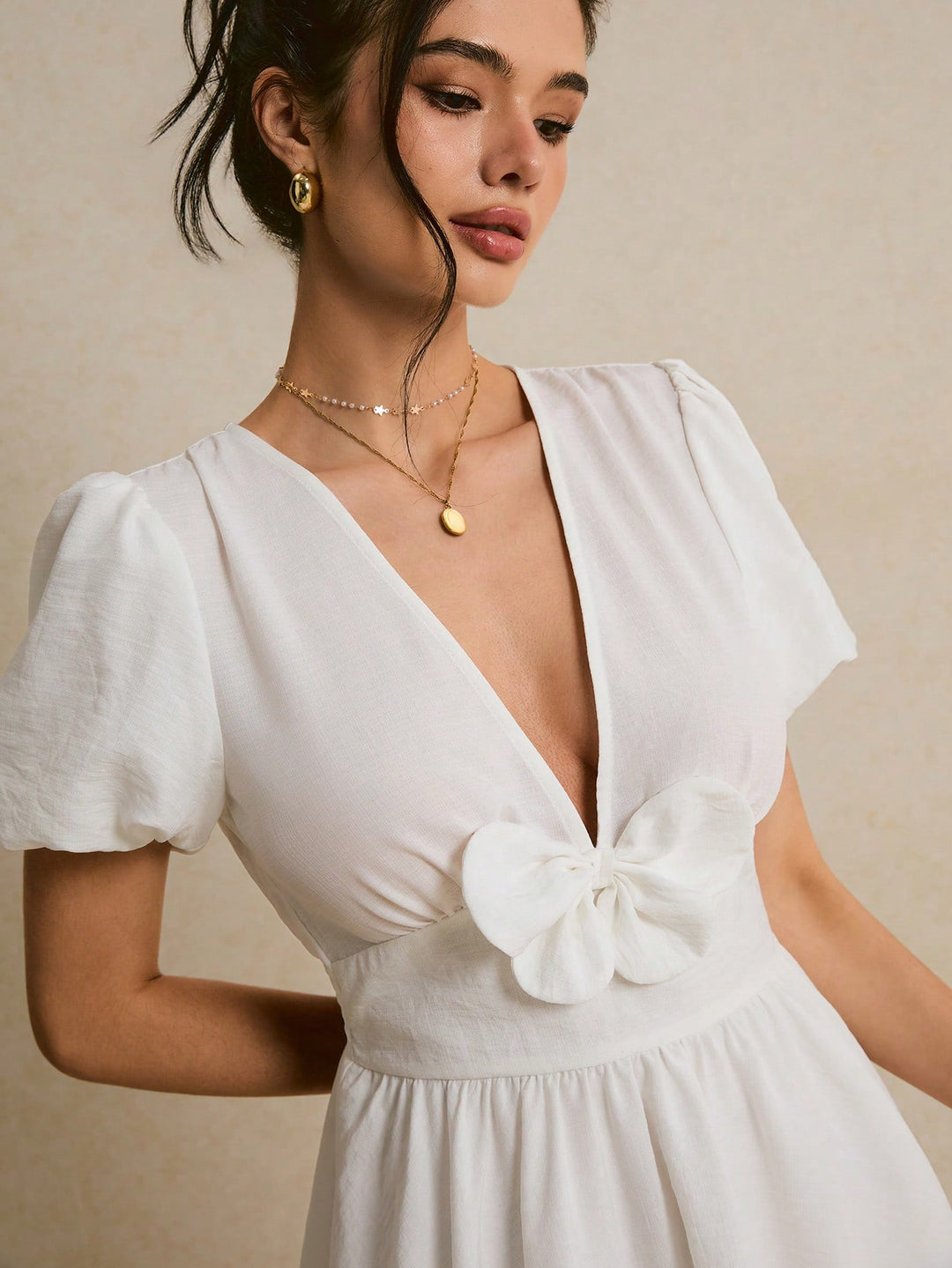 Rochie scurtă SHEIN, alb