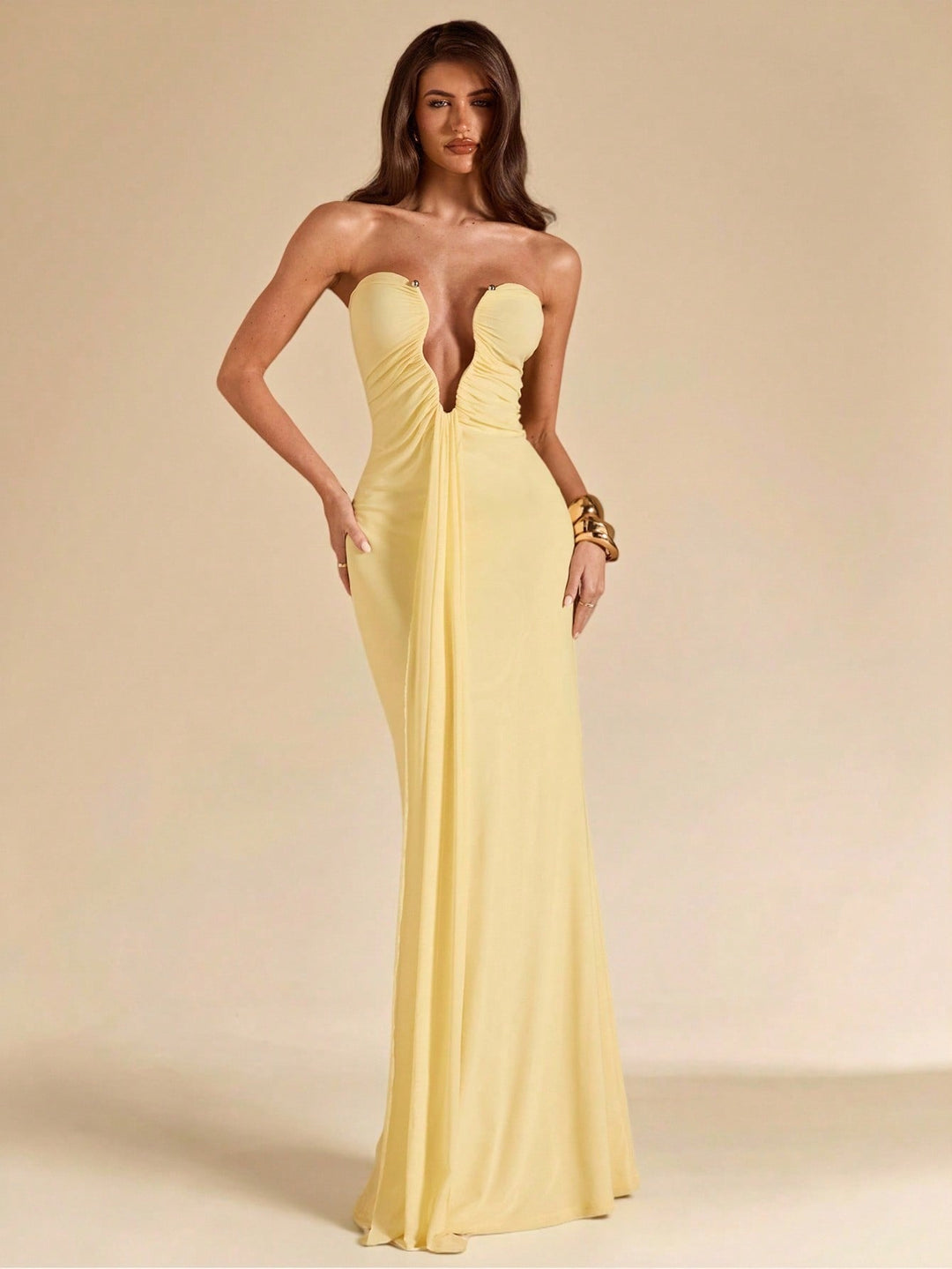 Rochie maxi SHEIN, galben