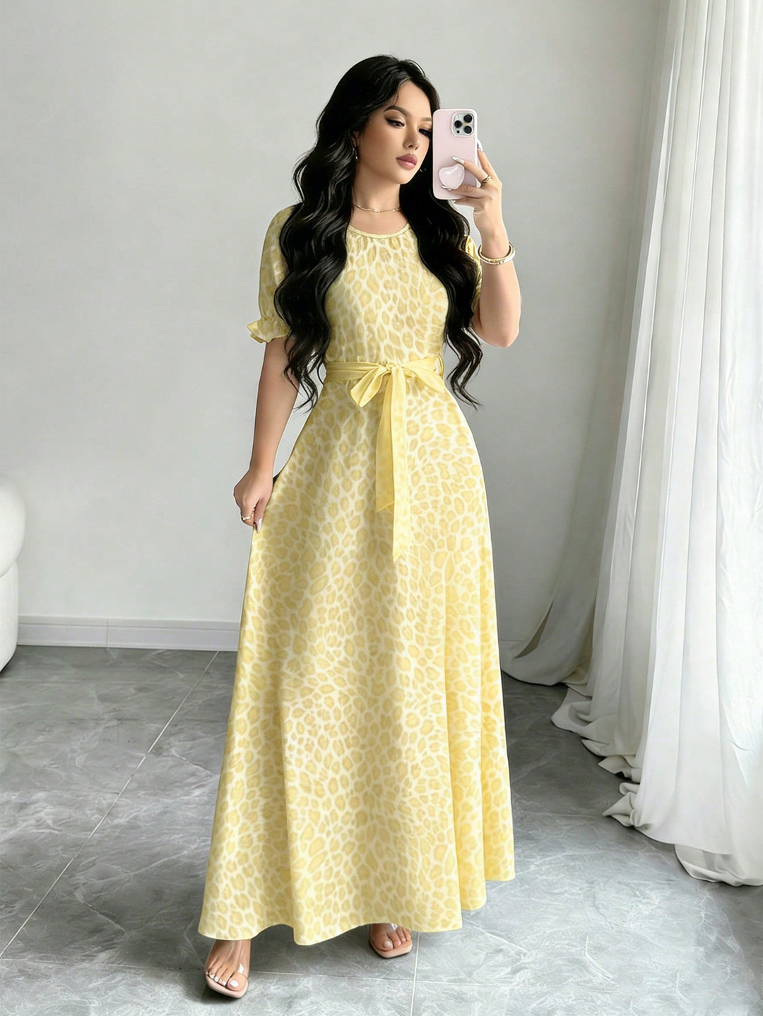 Rochie maxi SHEIN, mix culori