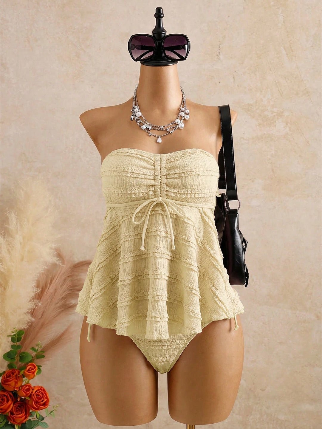 Costum de baie SHEIN, galben
