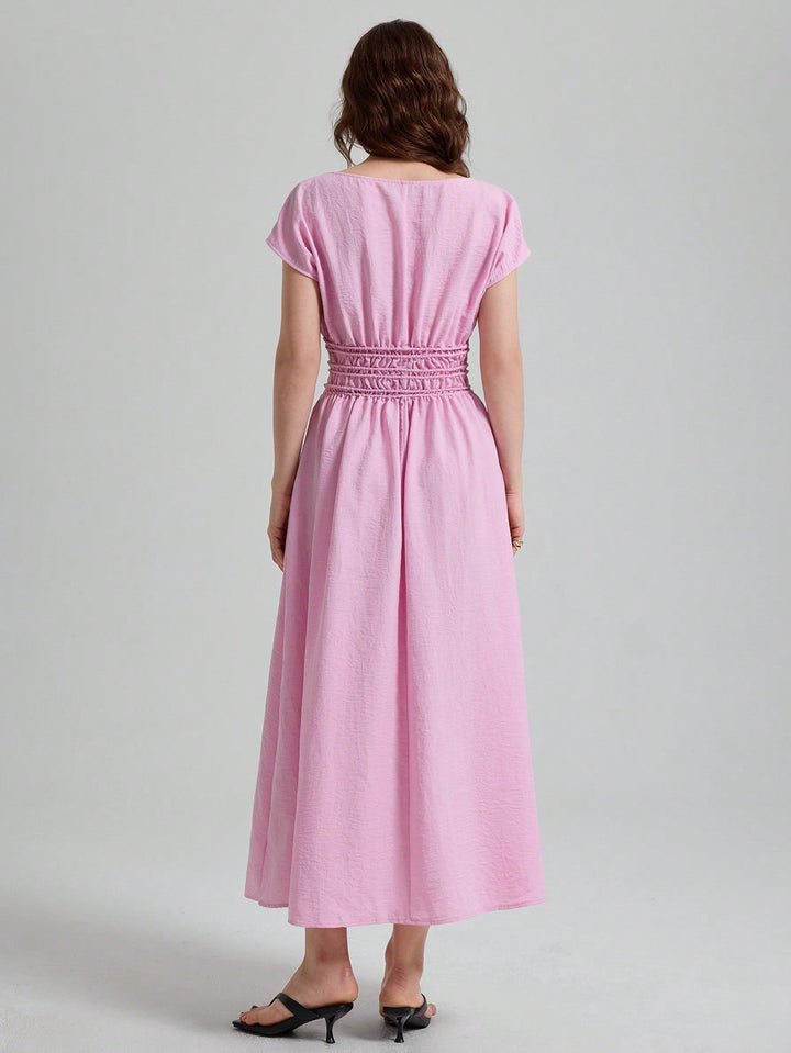 Rochie midi SHEIN, roz