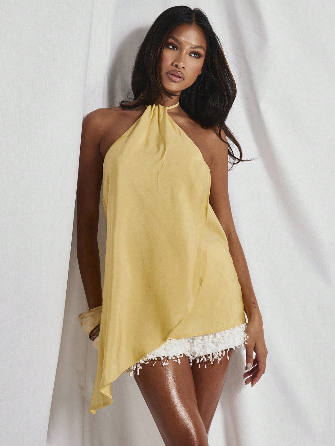 Top SHEIN, galben