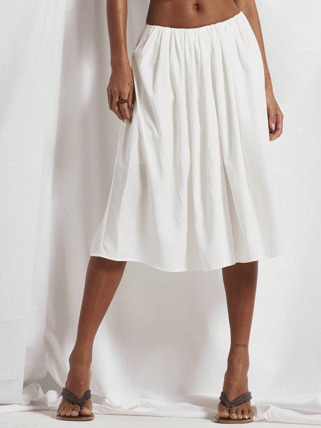 Pantaloni SHEIN, alb