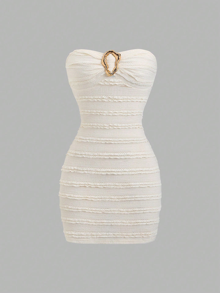 Rochie mini SHEIN, crem