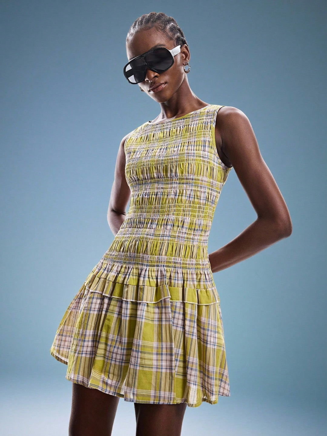 Rochie mini SHEIN, verde