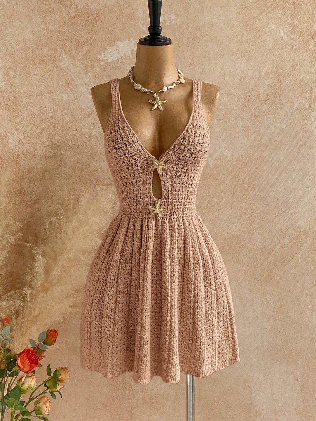 Rochie mini SHEIN, bej