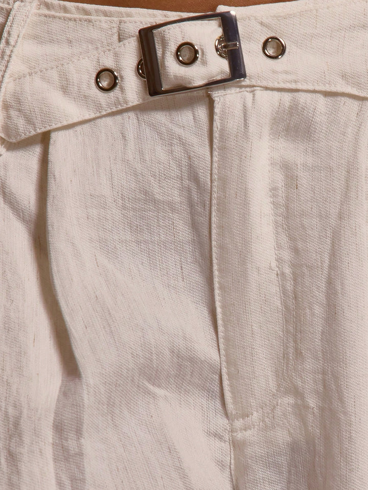 Pantaloni SHEIN, alb