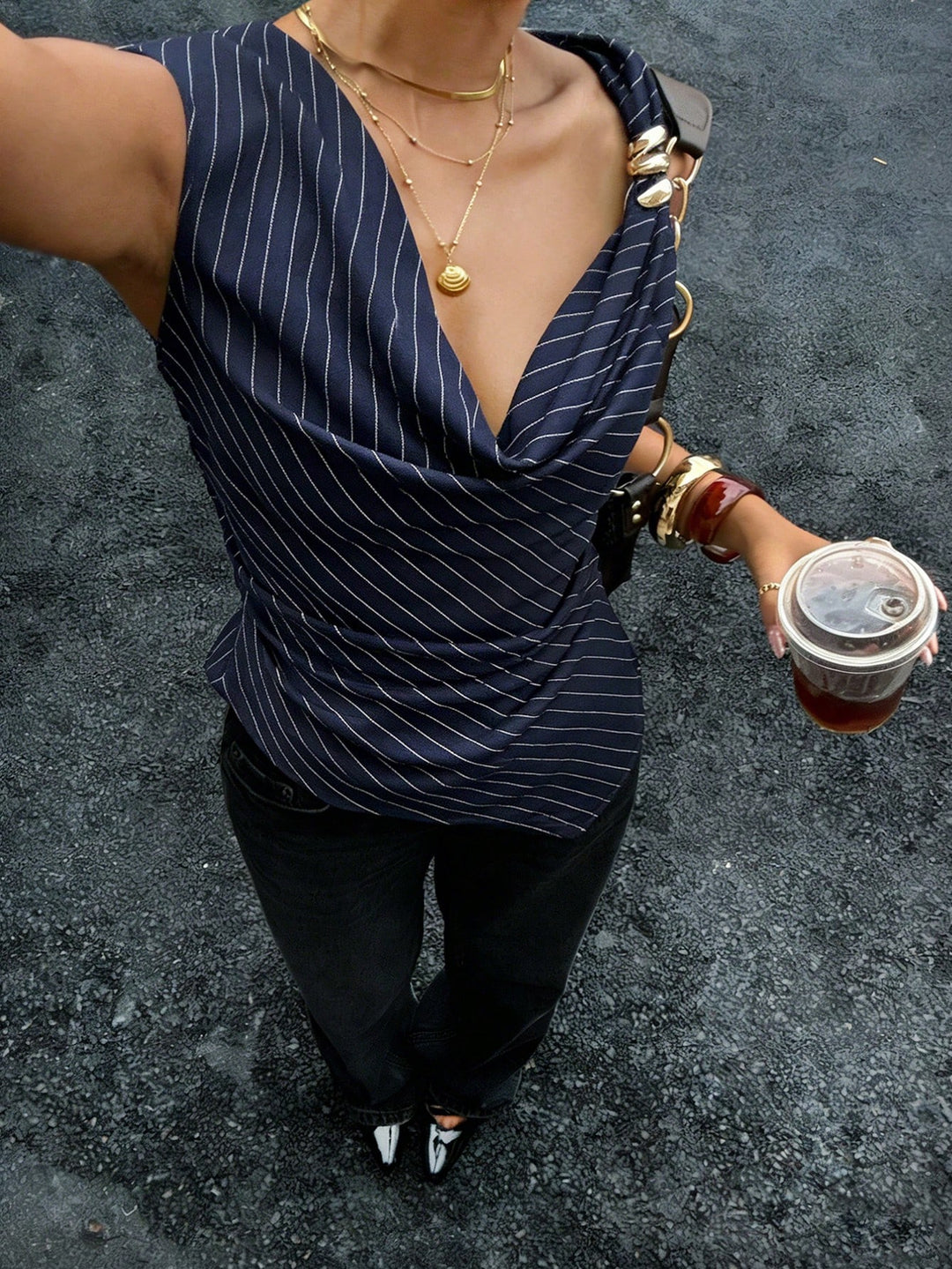 Top SHEIN, albastru