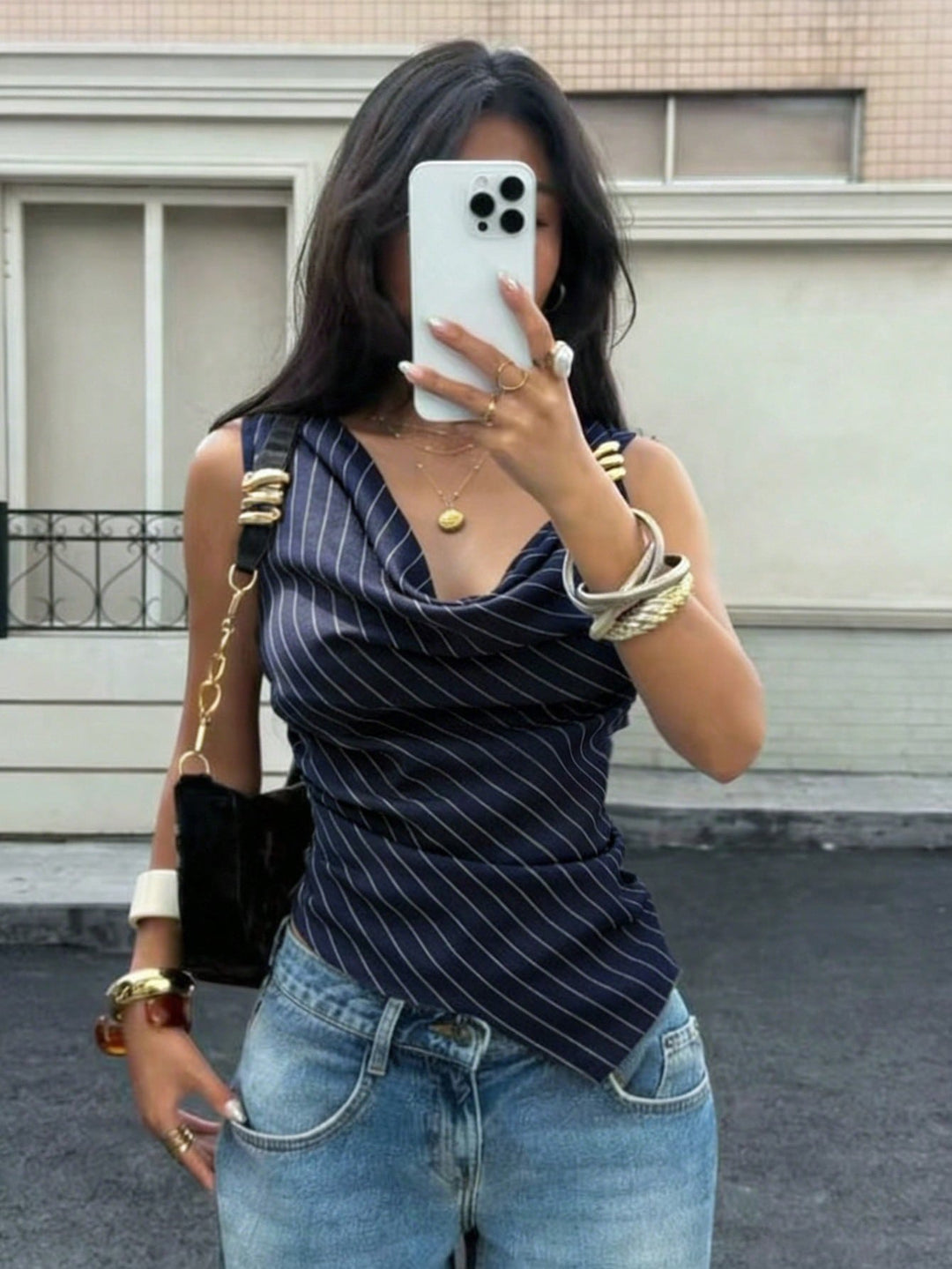 Top SHEIN, albastru