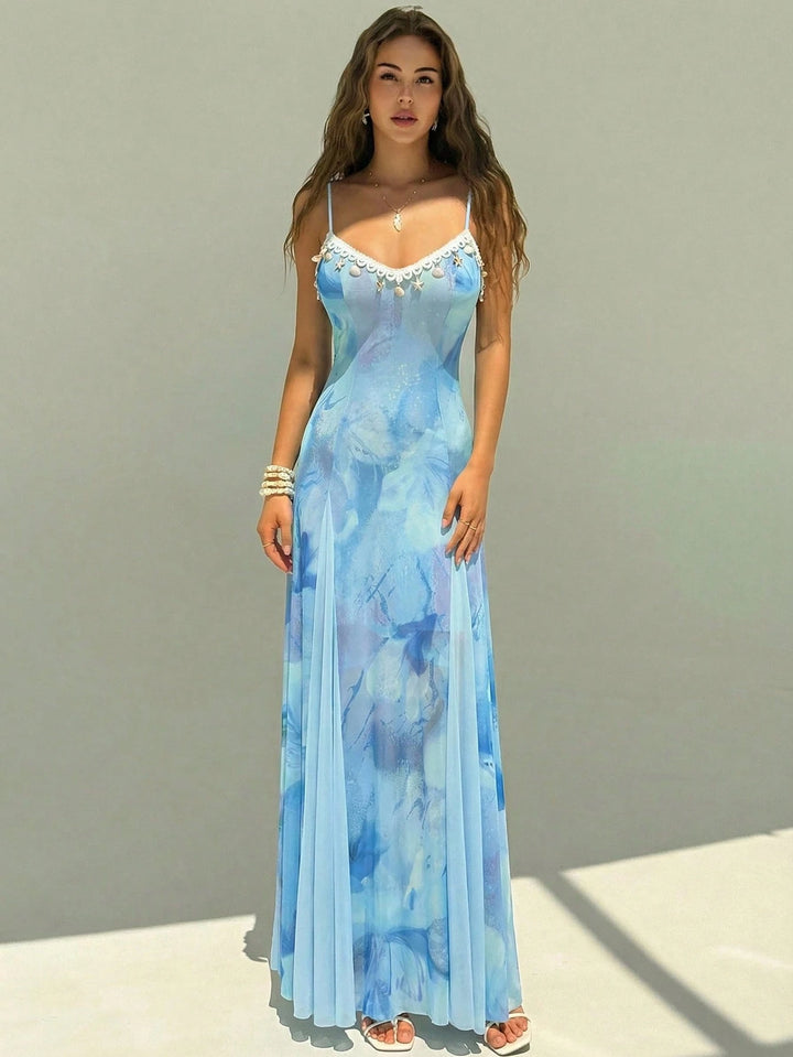 Rochie maxi SHEIN, albastru