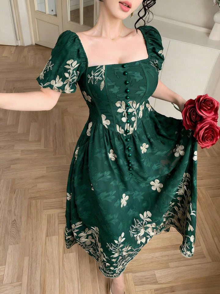 Rochie maxi SHEIN, verde