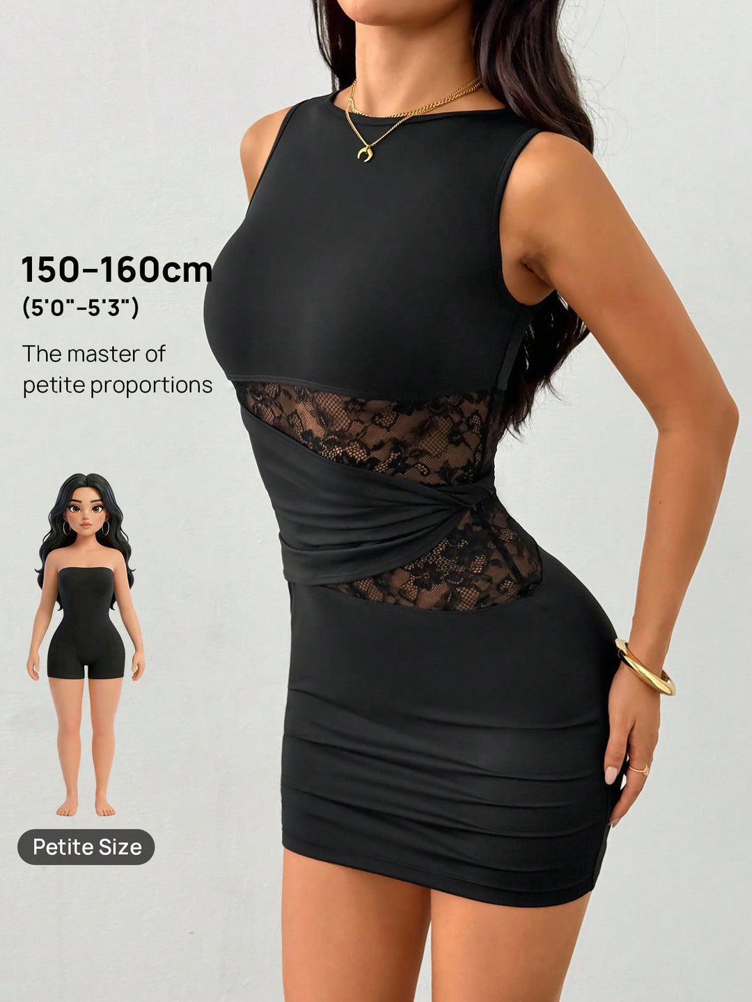 Rochie mini SHEIN, negru