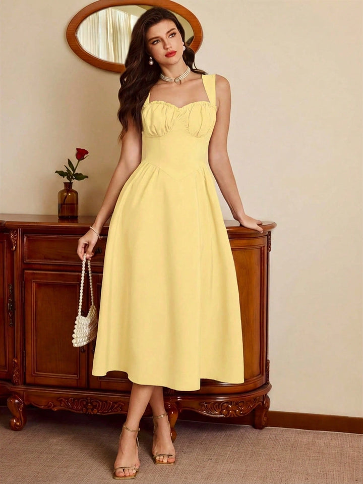 Rochie midi SHEIN, galben