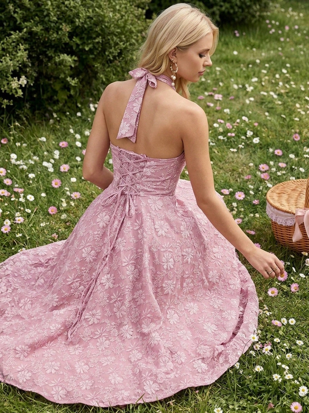 Rochie maxi SHEIN, roz