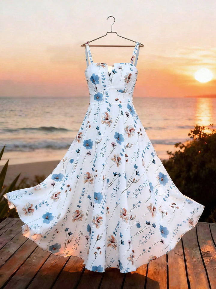 SHEIN maxi ruha, fehér
