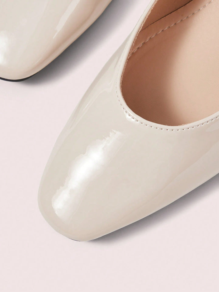 Pantofi cu toc SHEIN, bej