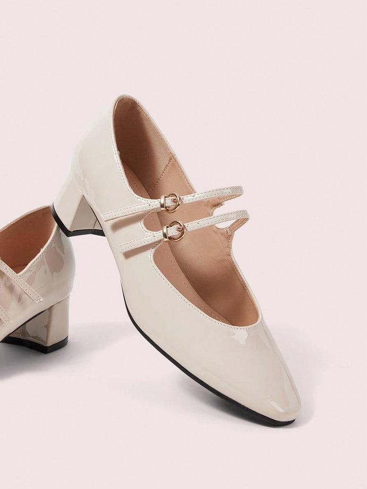 Pantofi cu toc SHEIN, bej