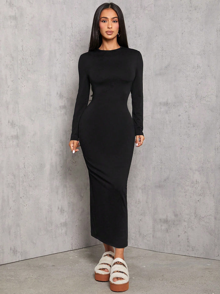 Rochie midi SHEIN, negru