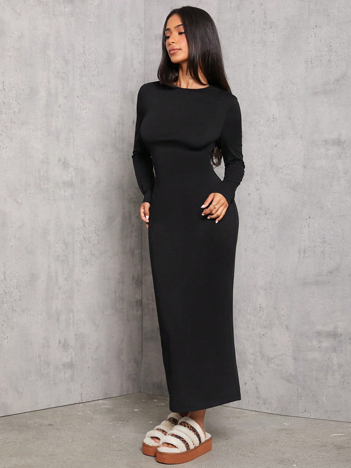 Rochie midi SHEIN, negru