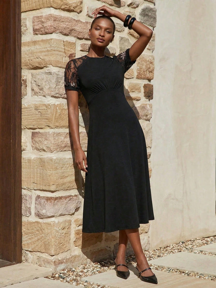 Rochie midi SHEIN, negru