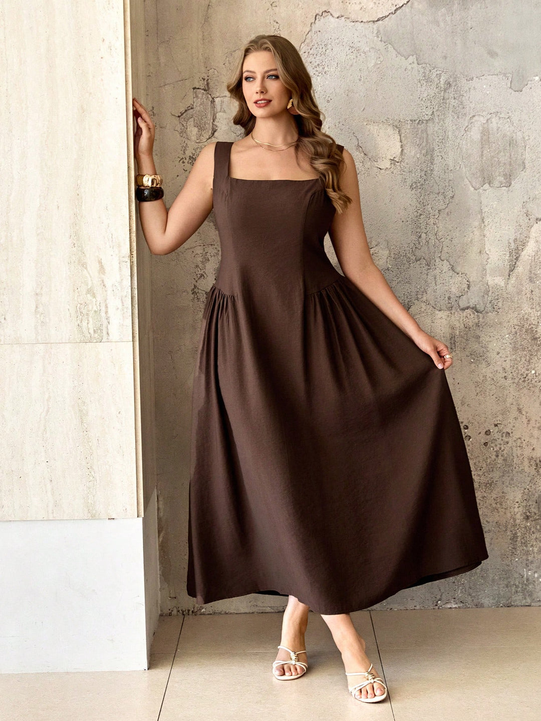 Rochie SHEIN, maro