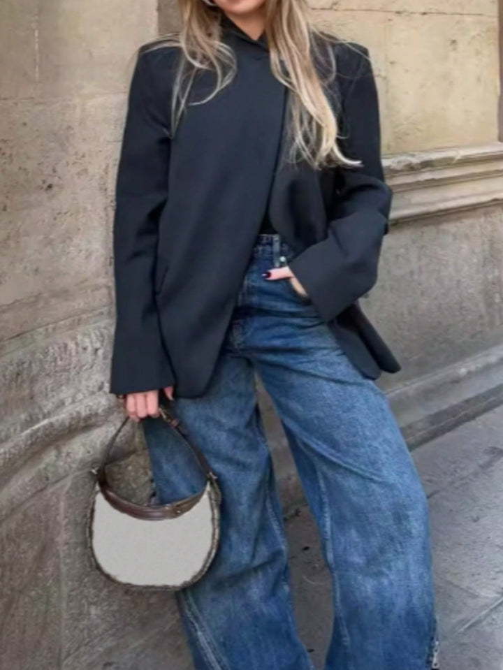 Sacou SHEIN, negru