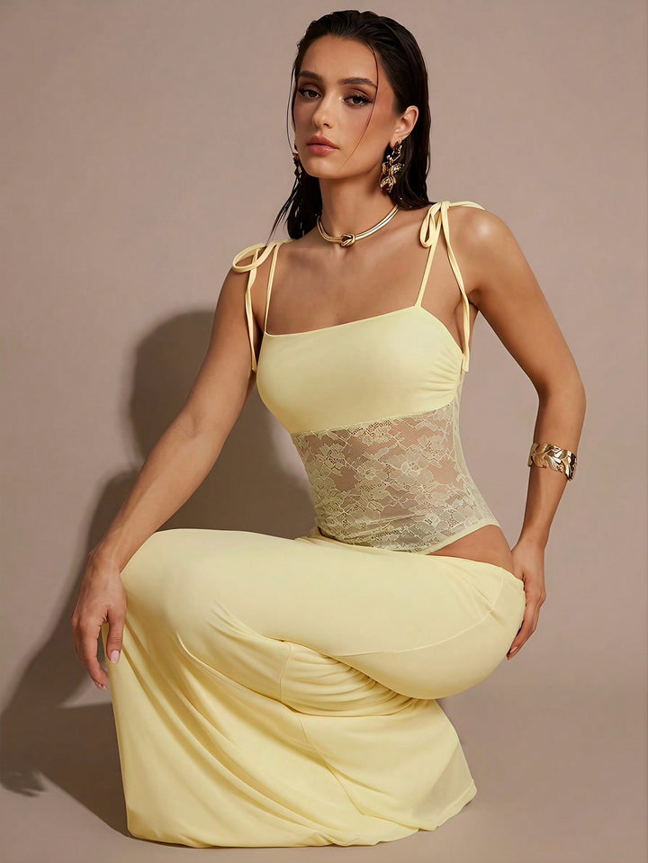 Rochie maxi SHEIN, galben