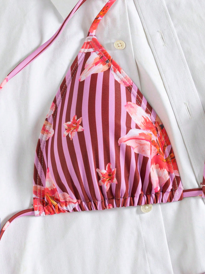 Set bikini SHEIN, vișiniu