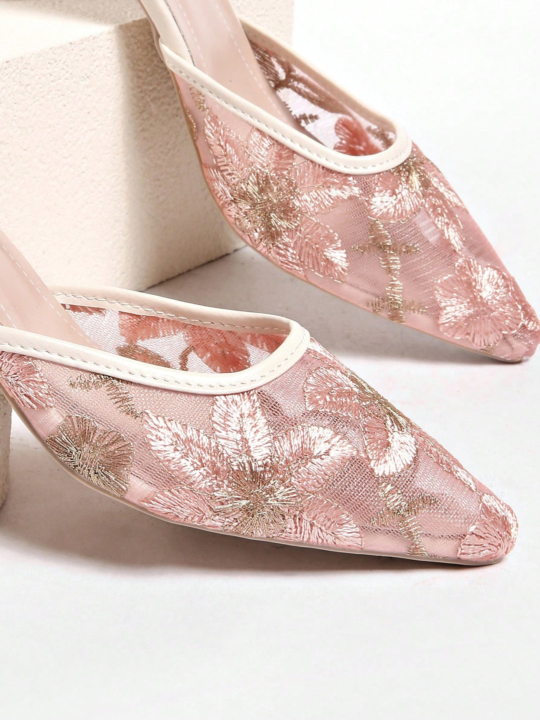 Pantofi cu toc SHEIN, roz