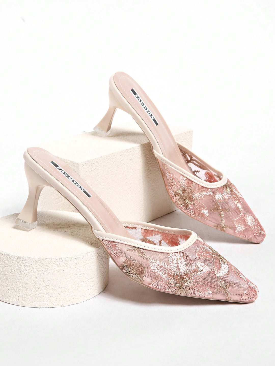 Pantofi cu toc SHEIN, roz