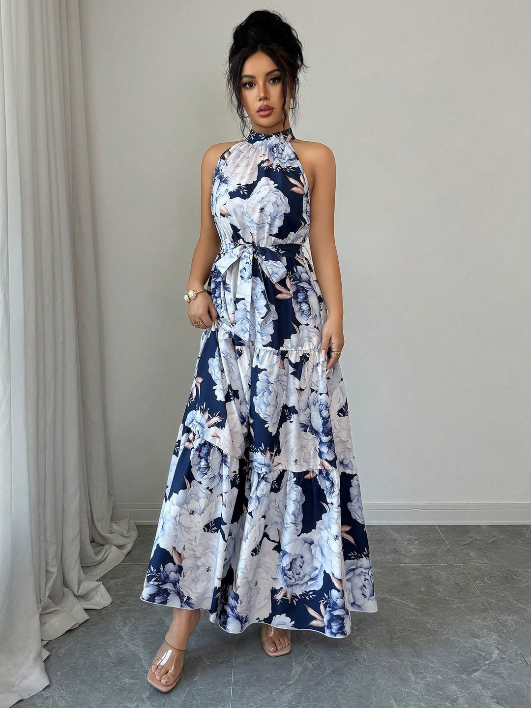 Rochie maxi SHEIN, mix culori