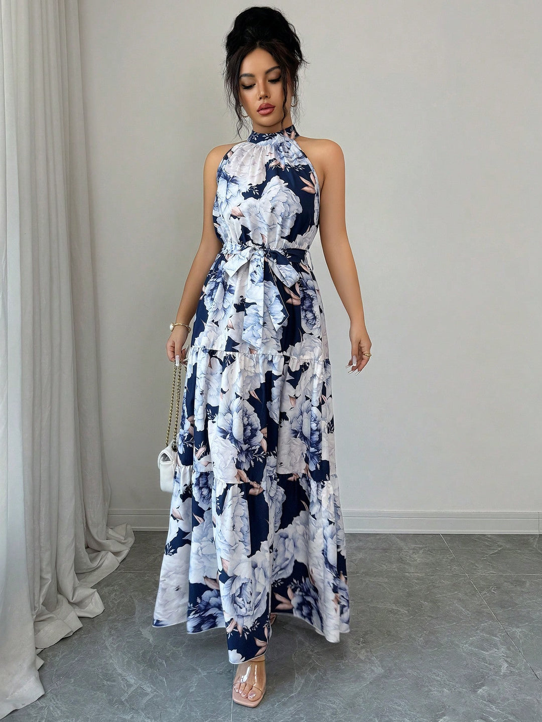 Rochie maxi SHEIN, mix culori