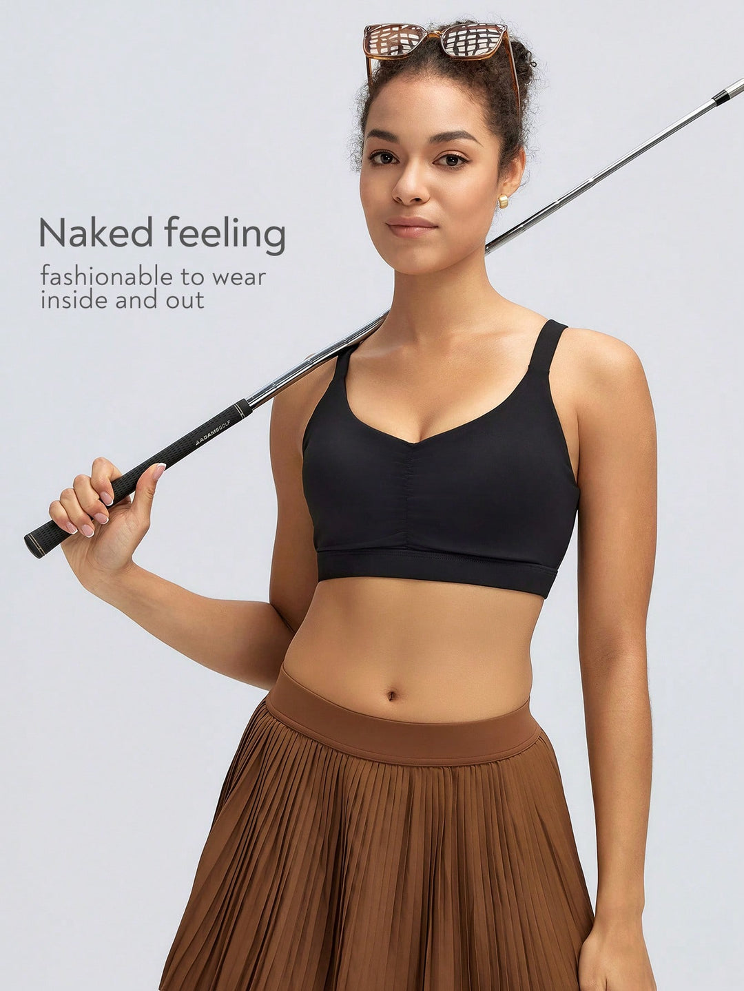 Bustieră sport SHEIN, negru