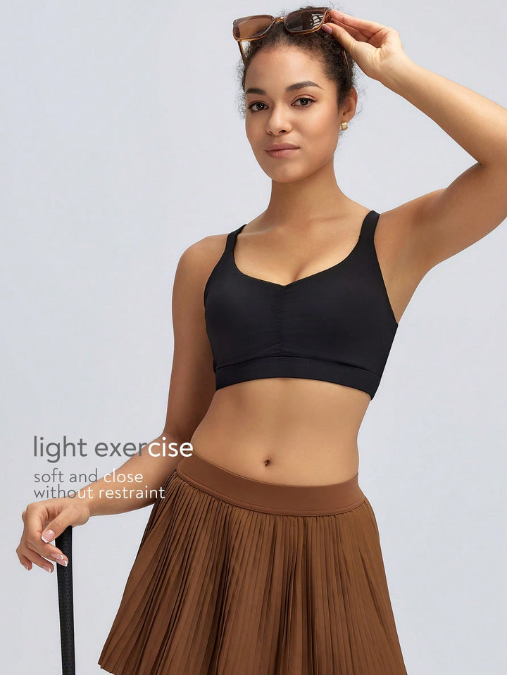 Bustieră sport SHEIN, negru