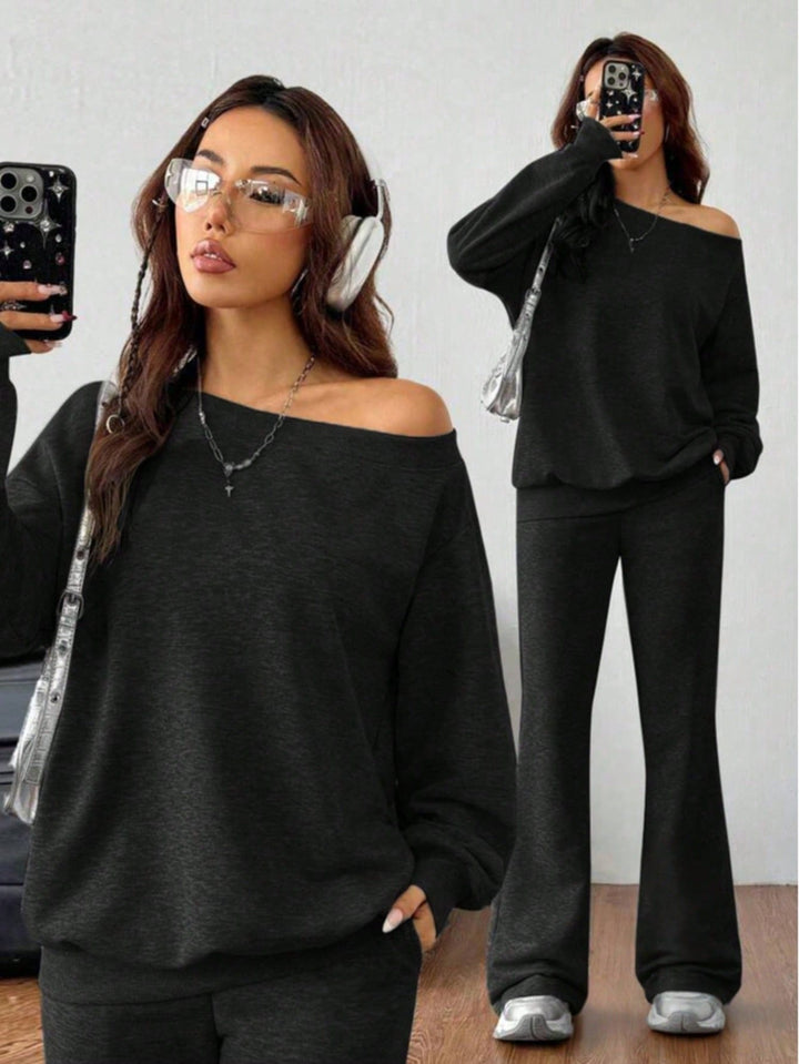 Set pijamale SHEIN, negru