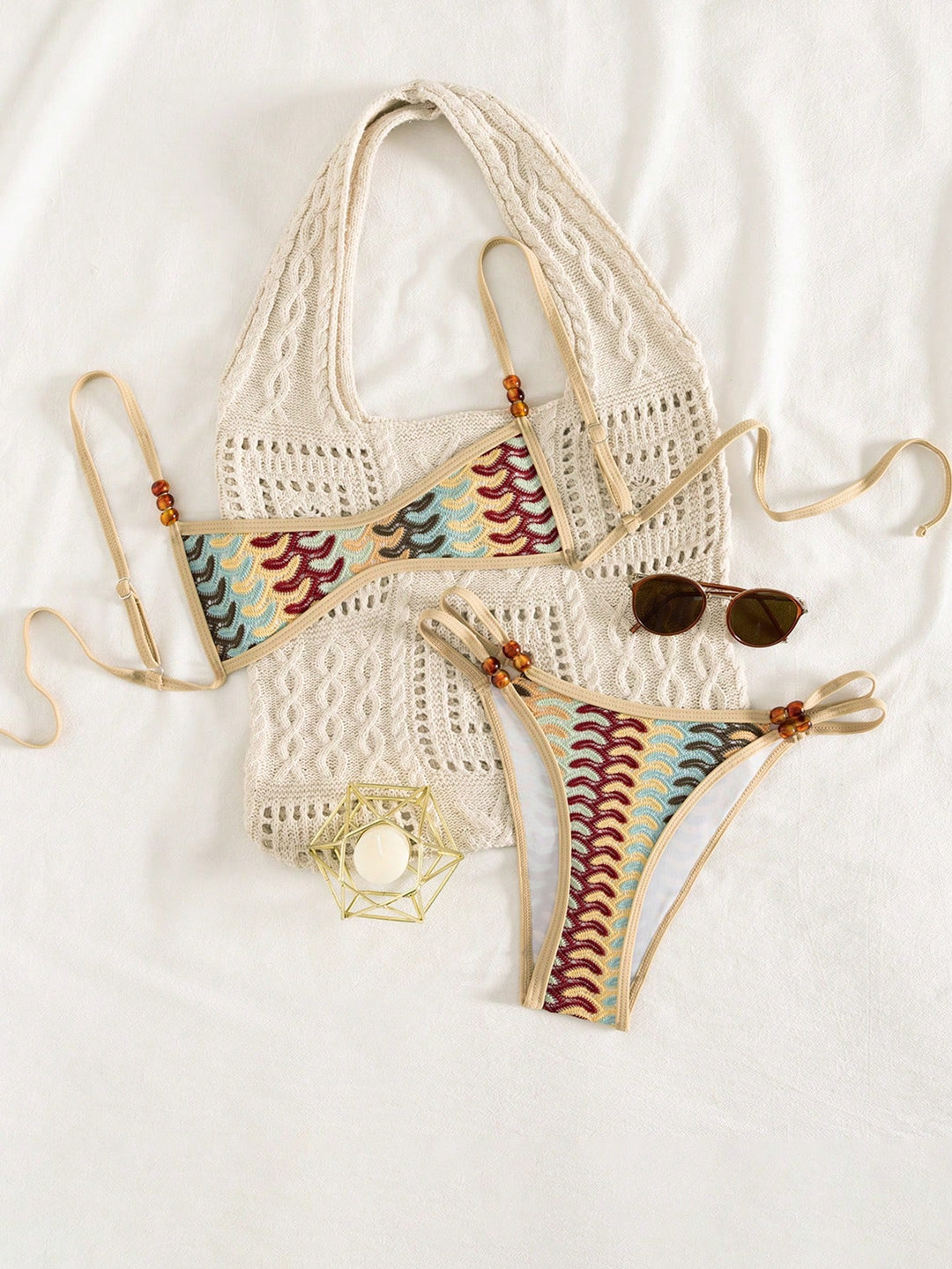 Set bikini SHEIN, mix culori