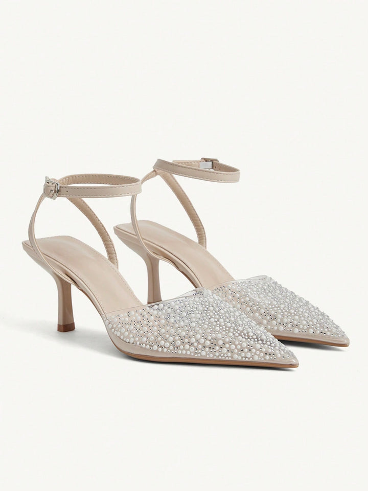 Pantofi cu toc SHEIN, bej
