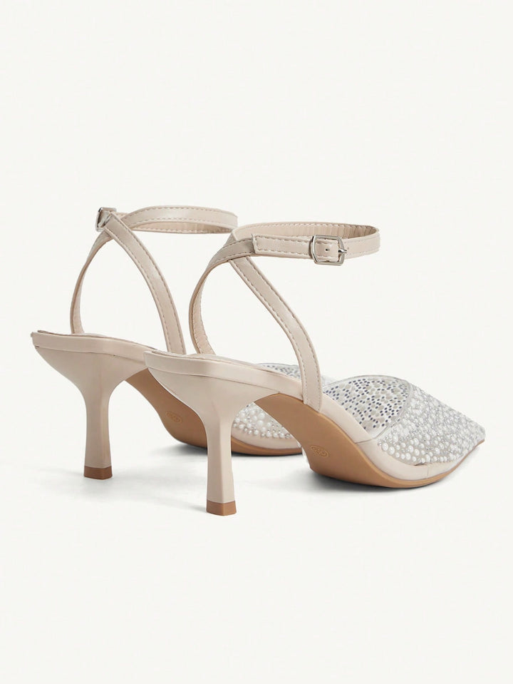 Pantofi cu toc SHEIN, bej