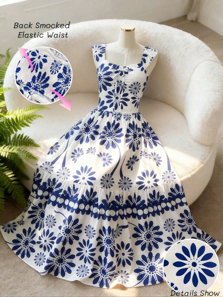 Rochie maxi SHEIN, albastru