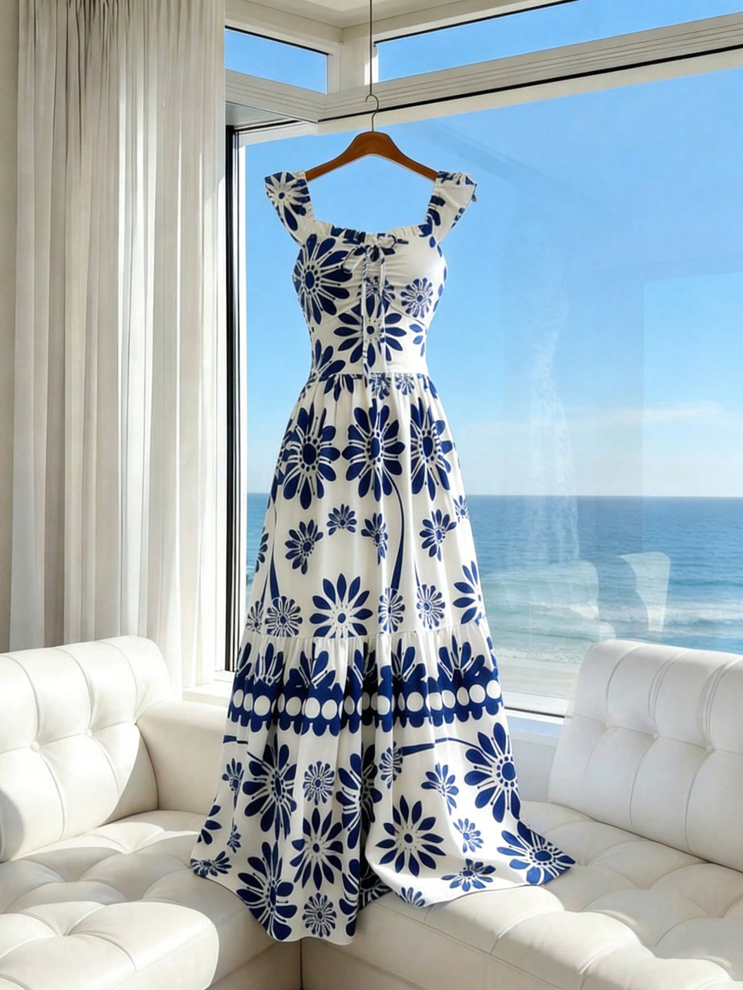 Rochie maxi SHEIN, albastru