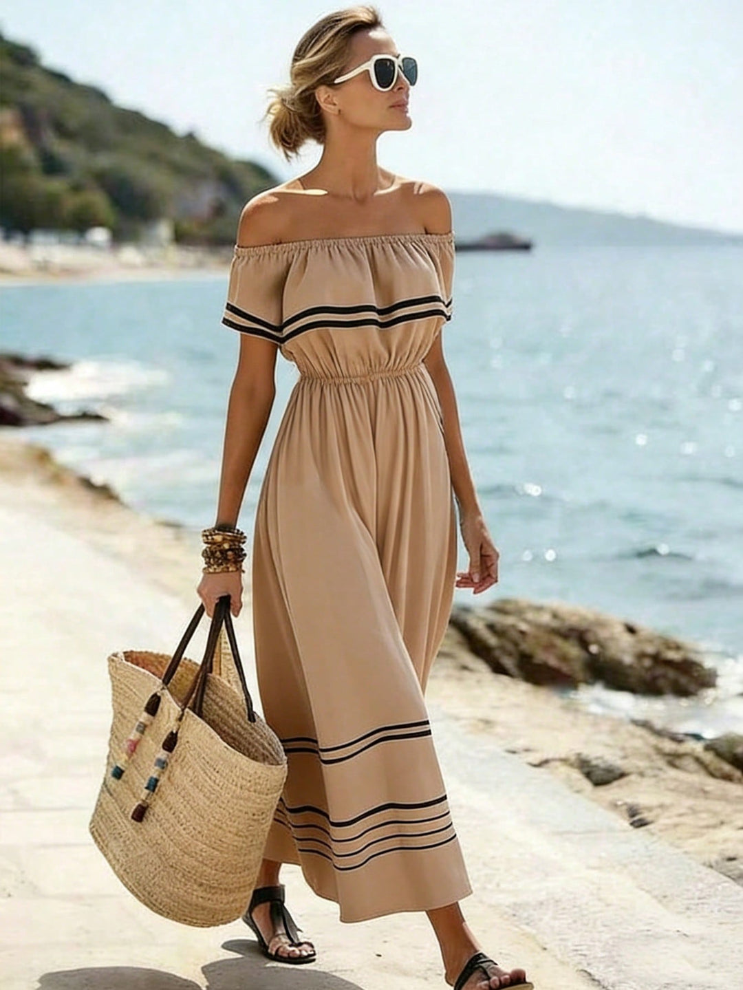 Rochie maxi SHEIN, mix culori